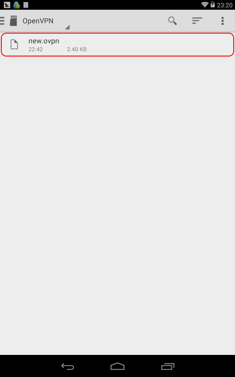 Android4.x下连接OpenVPN的教程