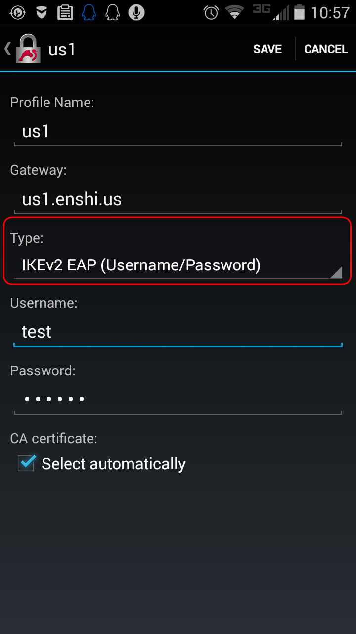 Android 4.X下使用strongSwan VPN Client 连接本站IKEv2协议VPN教程