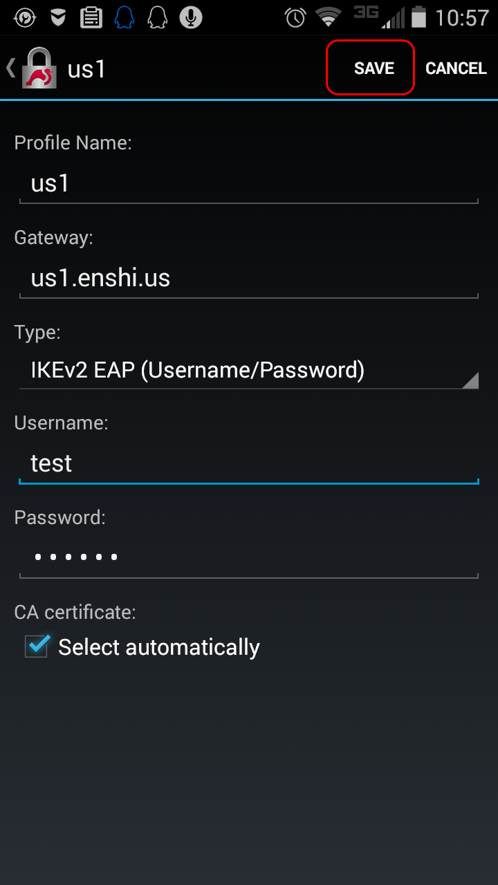 Android 4.X下使用strongSwan VPN Client 连接本站IKEv2协议VPN教程