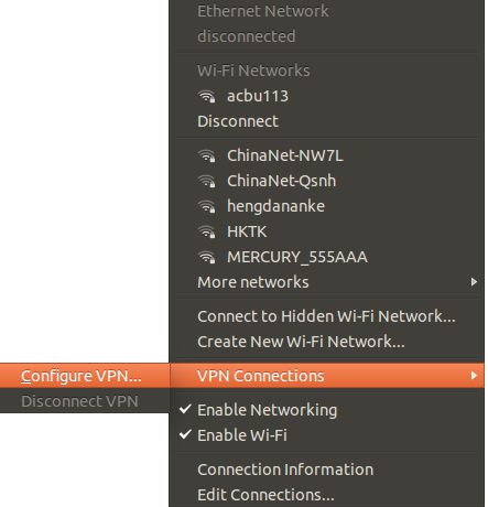 Ubuntu下Cisco AnyConnect协议VPN配置说明