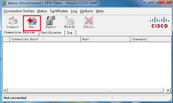Windows下使用Cisco官方客户端连接Cisco IPsec VPN
